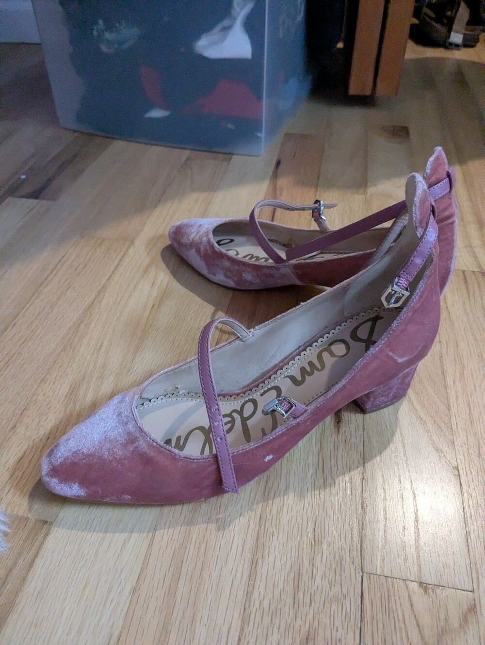 Sam Edelman Pink Velvet Pumps 7.5